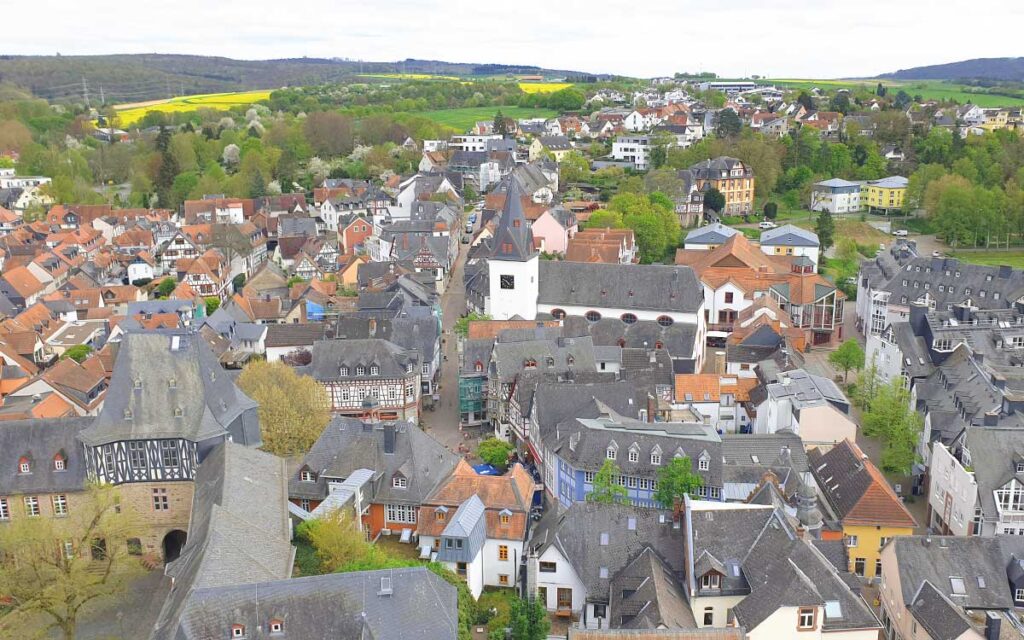 Aussicht auf Idstein vom Hexenturm