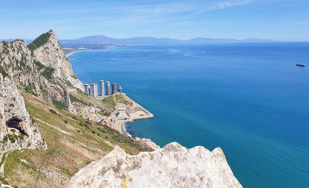 Aussicht vom Skywalk in Gibraltar