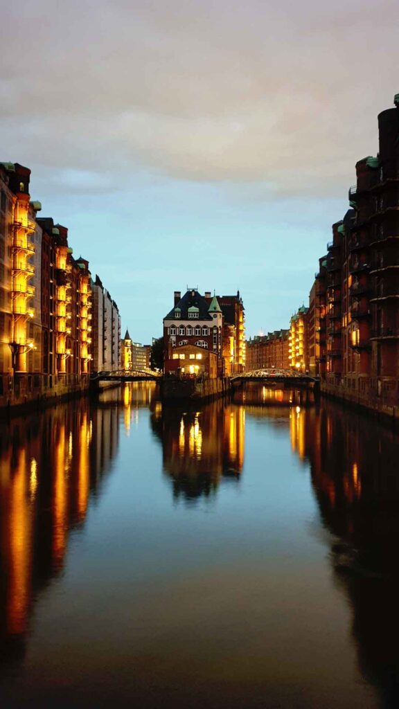 Das Wasserschloss in der Speicherstadt Hamburg