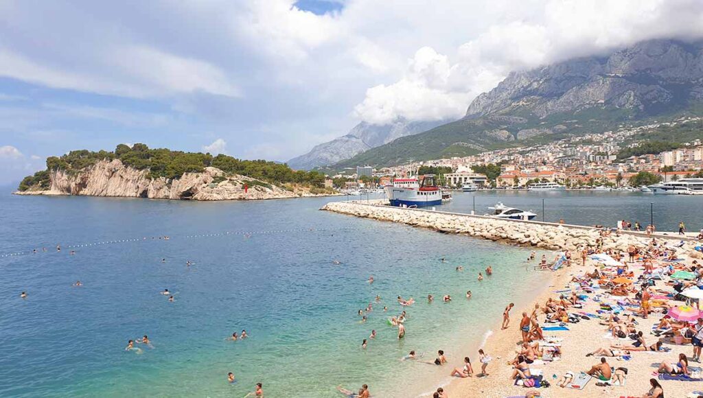 Strand Osejava in Makarska