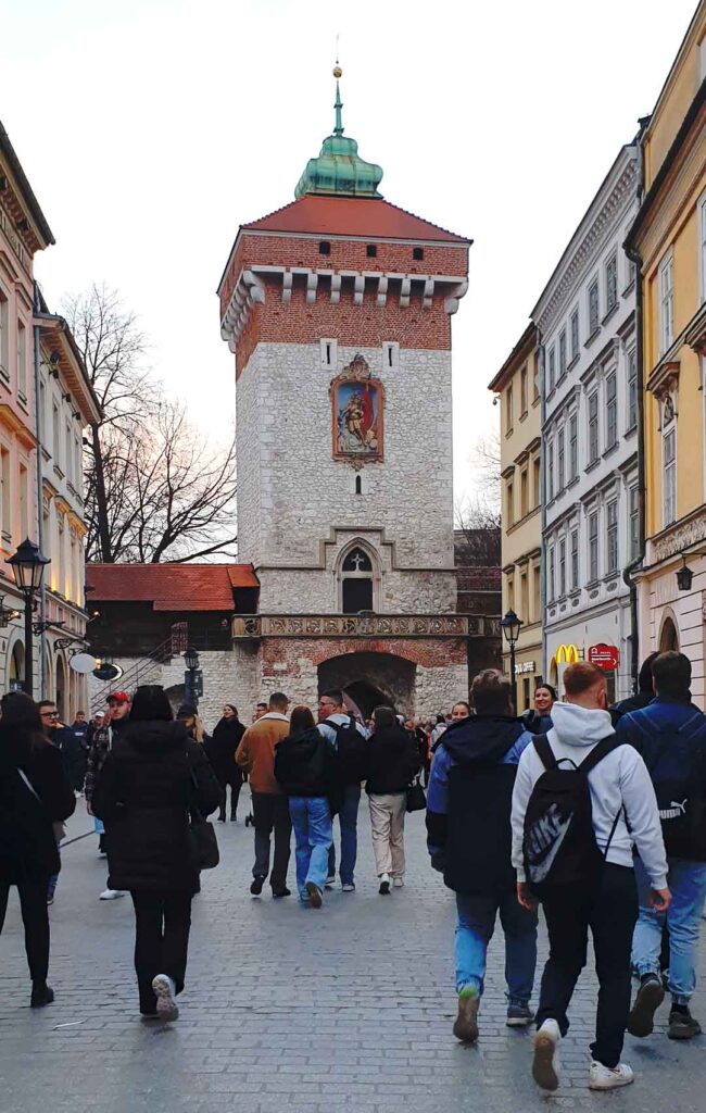 Floriańska und Florianstor in Krakau