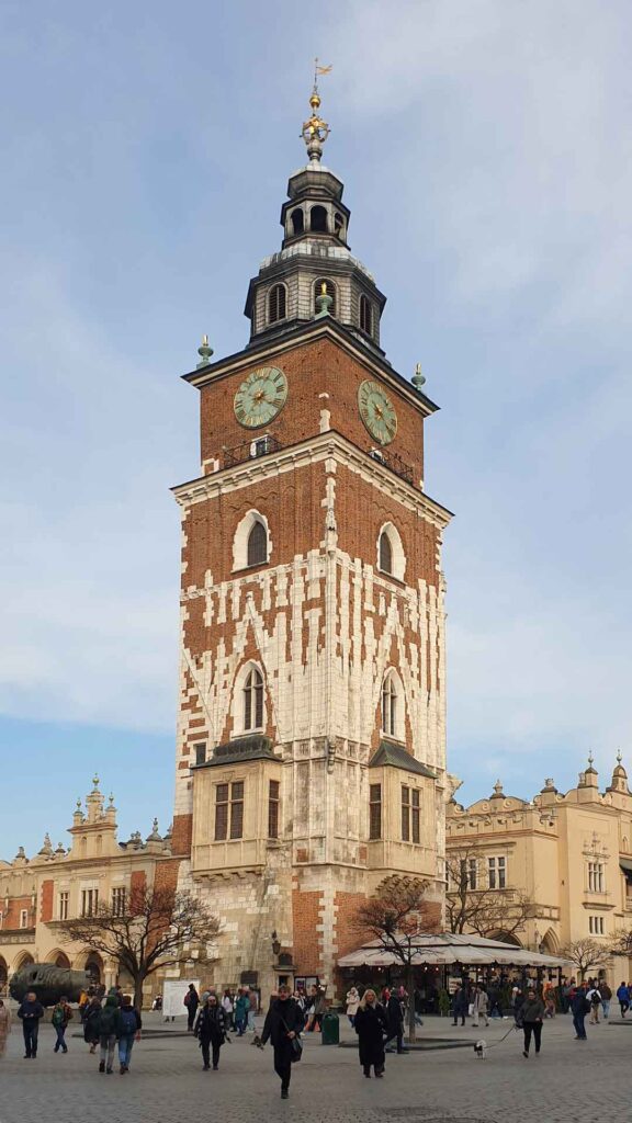 Rathausturm auf dem Hauptmarkt in Krakau