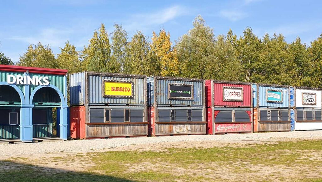 Festivalfoodstände in Ferropolis