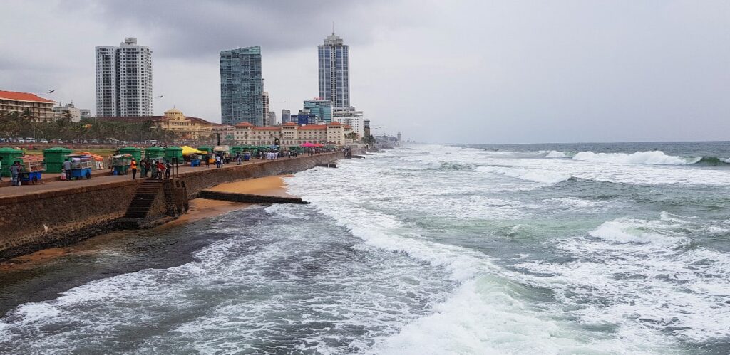 Galle Face Beach in Colombo auf Sri Lanka