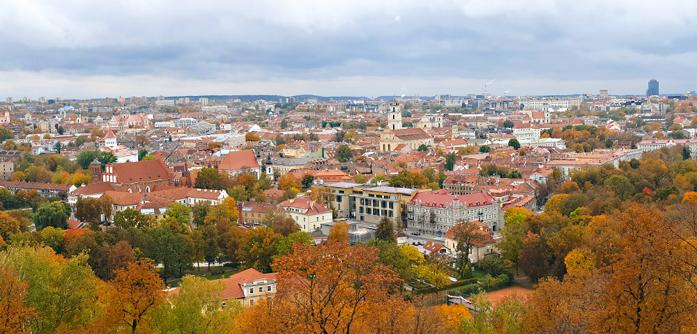 Ausblick auf Vilnius von den drei Kreuzen