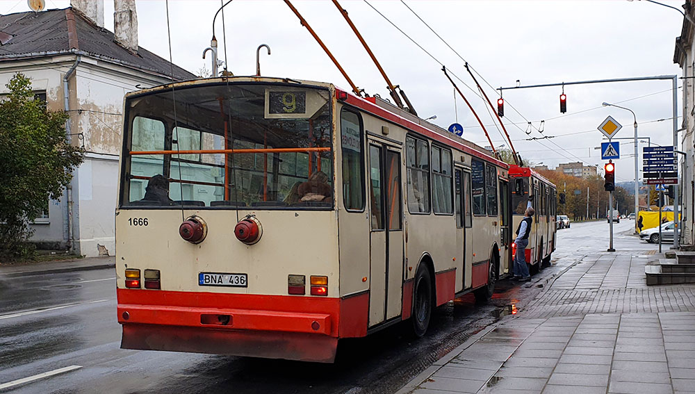 Oldschool Oberleitungsbus Vilnius